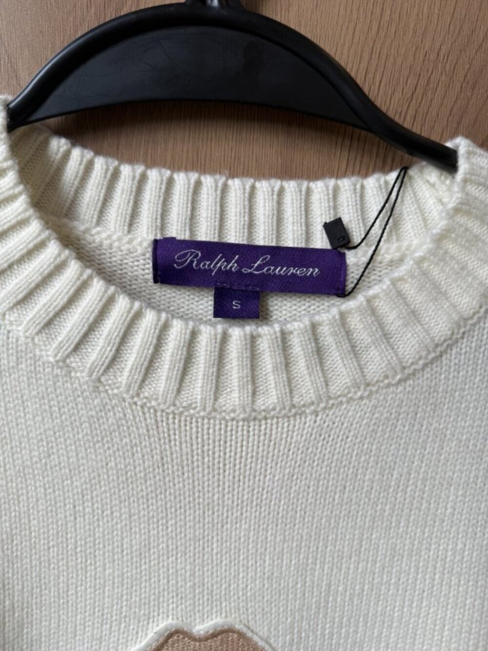 🧸 Ralph Lauren Bear Sweater Cream White - Picture 5 of 6